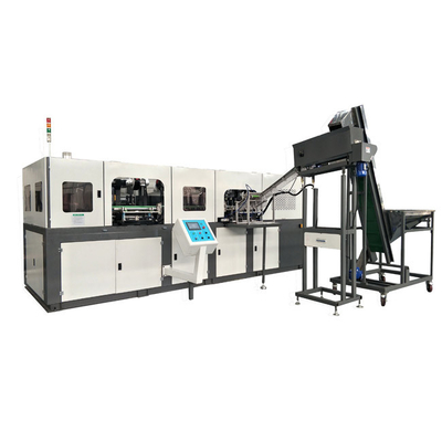 Macchina per la fabbricazione di bottiglie di plastica semiautomatica di piccole dimensioni 500 ml, macchina da soffiatura per animali domestici 6 cavità, apparecchiatura per soffiare bottiglie ad alta velocità, servo automatico, stampatrice a soffiatura da 2 litri