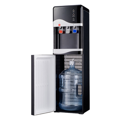 Dispensatore di acqua calda e fredda nero, raffreddatore con basso livello di rumore, consumo 80W-500W